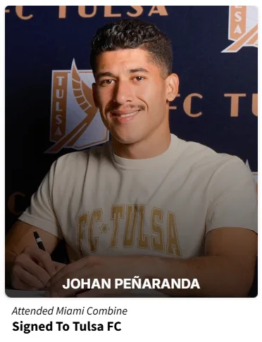 OPSM Connect event success — Johan Peñaranda — Signed to Tulsa FC